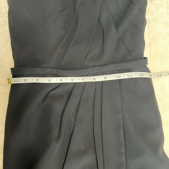 Kleinfeld Pleated-Bodice High-Low Bridesmaid Dress Black Size 2 NWT - Picture 14 of 15